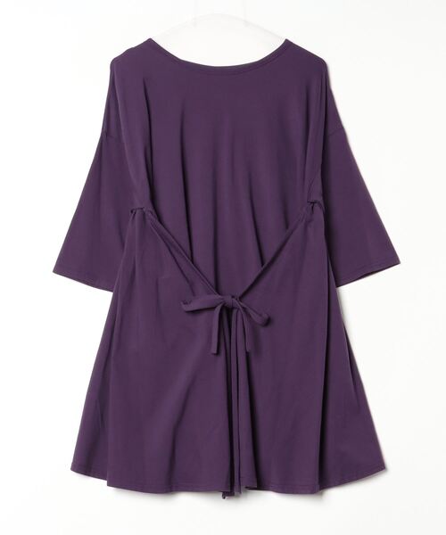 FUNALIVE（ファンアライブ）の「Abanicos バックティアード　フレアチュニック（チュニック・レディース・グリーン/ダークパープル・LL/L/M）」の20枚目の写真