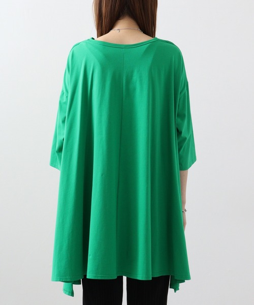 FUNALIVE（ファンアライブ）の「Abanicos バックティアード　フレアチュニック（チュニック・レディース・グリーン/ダークパープル・LL/L/M）」の14枚目の写真