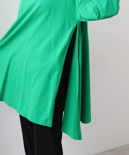 FUNALIVE（ファンアライブ）の「Abanicos バックティアード　フレアチュニック（チュニック・レディース・グリーン/ダークパープル・LL/L/M）」の17枚目の写真