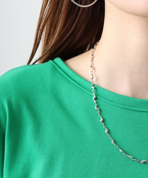 FUNALIVE（ファンアライブ）の「Abanicos バックティアード　フレアチュニック（チュニック・レディース・グリーン/ダークパープル・LL/L/M）」の16枚目の写真