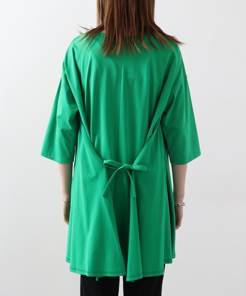 FUNALIVE（ファンアライブ）の「Abanicos バックティアード　フレアチュニック（チュニック・レディース・グリーン/ダークパープル・LL/L/M）」の15枚目の写真