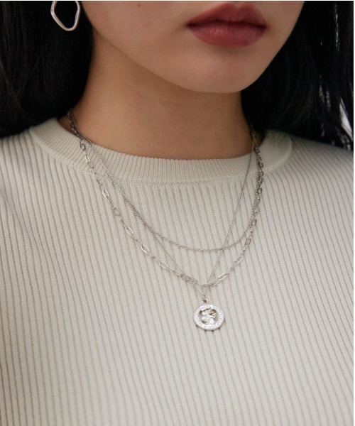 透かしコイン3連ネックレス（ネックレス）｜AZUL BY MOUSSY