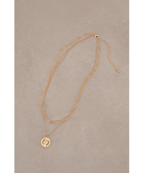 AZUL by moussy（アズールバイマウジー）の「透かしコイン3連ネックレス（ネックレス・レディース・シルバー/ゴールド系その他・FREE）」の11枚目の写真