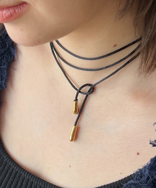 ciite'（シーテ）の「シンプルコードチョーカー（チョーカー・レディース・シルバー/ゴールド・FREE）」の2枚目の写真