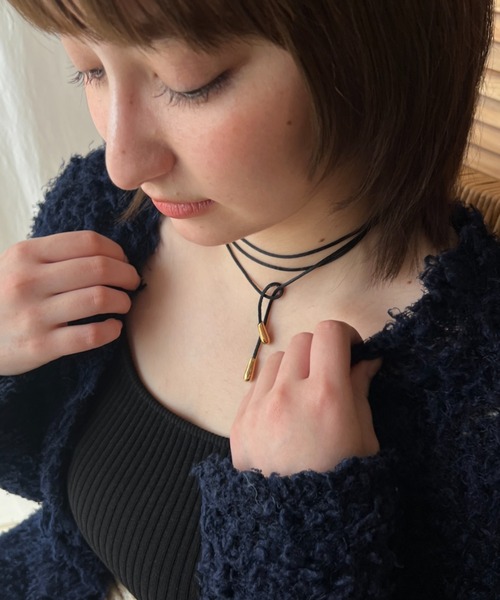 ciite'（シーテ）の「シンプルコードチョーカー（チョーカー・レディース・シルバー/ゴールド・FREE）」の3枚目の写真
