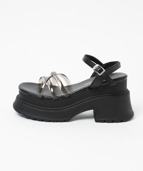 repipi armario（レピピ アルマリオ）の「クリアラインアツゾコサンダル（サンダル・キッズ・ホワイト/ブルー/ブラック・MEDIUM/SMALL/LARGE）」の21枚目の写真