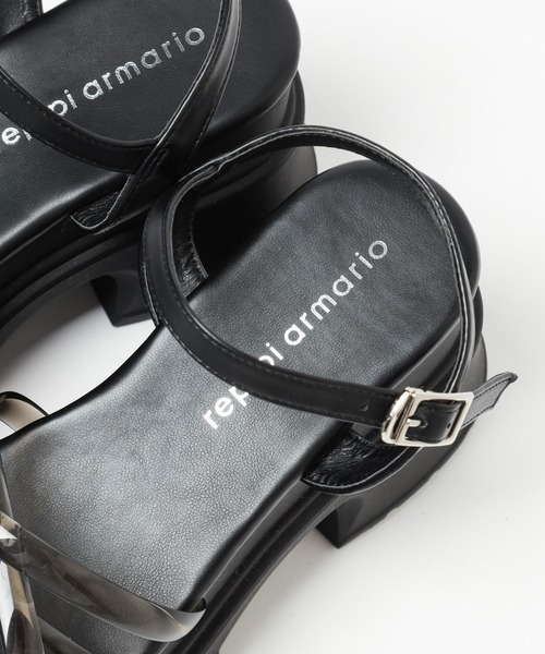 repipi armario（レピピ アルマリオ）の「クリアラインアツゾコサンダル（サンダル・キッズ・ホワイト/ブルー/ブラック・MEDIUM/SMALL/LARGE）」の9枚目の写真