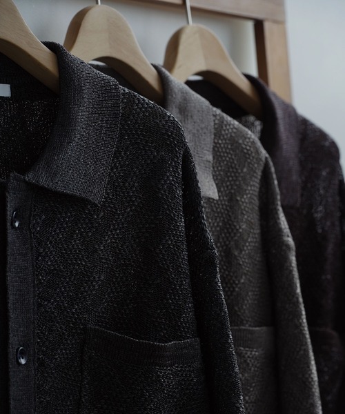 JACQUARD MESH KNIT SHIRT（シャツ/ブラウス）｜WYM LIDNM（ウィム バイ リドム）