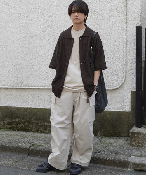トップス mesh pattern KNIT shirt MESH-PANEL KNITTED T-SHIRT メッシュパネルニットTシャツ｜COS