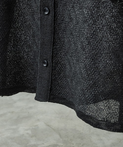 JACQUARD MESH KNIT SHIRT（シャツ/ブラウス）｜WYM LIDNM（ウィム バイ リドム）