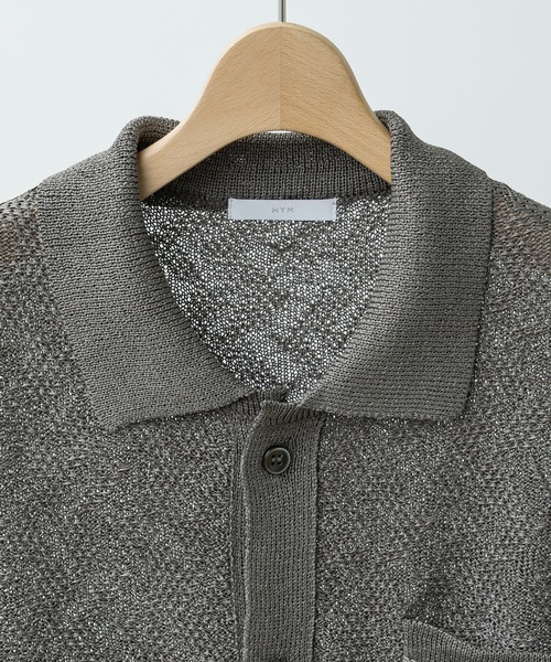 JACQUARD MESH KNIT SHIRT（シャツ/ブラウス）｜WYM LIDNM（ウィム バイ リドム）