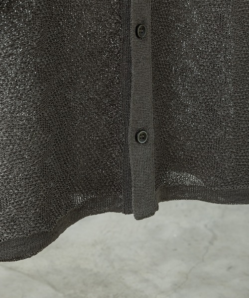 JACQUARD MESH KNIT SHIRT（シャツ/ブラウス）｜WYM LIDNM（ウィム バイ リドム）