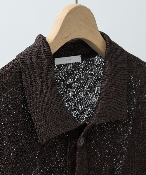 JACQUARD MESH KNIT SHIRT（シャツ/ブラウス）｜WYM LIDNM（ウィム バイ リドム）
