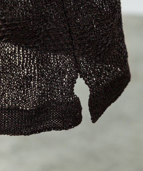 JACQUARD MESH KNIT SHIRT（シャツ/ブラウス）｜WYM LIDNM（ウィム バイ リドム）