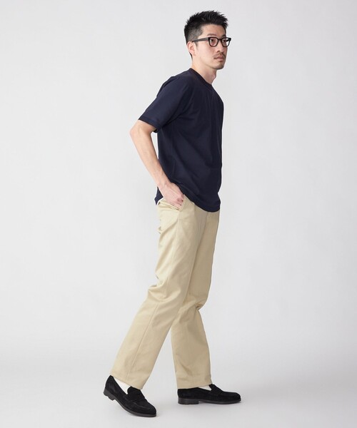 SHIPS(シップス)の「SHIPS:〈 洗濯機可能〉18ゲージ ポリエステル ライト リラックス ニット Tシャツ(Tシャツ/カットソー・メンズ・ブラウン/ネイビー/ライトグレー/スモークピンク・X-LARGE/LARGE/MEDIUM/SMALL)」の12枚目の写真