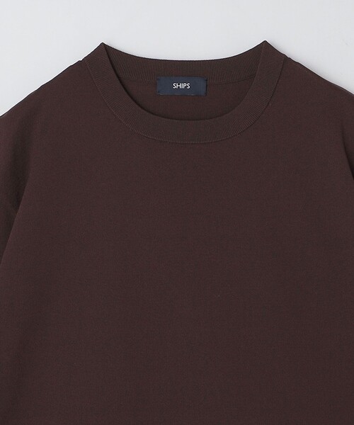 SHIPS(シップス)の「SHIPS:〈 洗濯機可能〉18ゲージ ポリエステル ライト リラックス ニット Tシャツ(Tシャツ/カットソー・メンズ・ブラウン/ネイビー/ライトグレー/スモークピンク・X-LARGE/LARGE/MEDIUM/SMALL)」の21枚目の写真