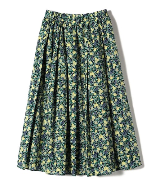 専用✨極美品✨SHIPS　シップス　ピンタック パネル プリント スカート セール】【SHIPS別注】UHURU:〈手洗い可能〉プリント ロング