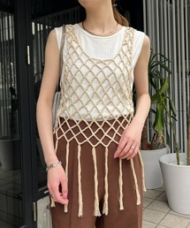 WILLOW | 【willow】マクラメフリンジベスト(ベスト)