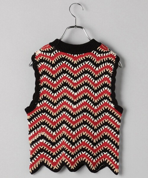 GANNI（ガニー）の「GANNI/ガニー Cotton Crochet Vest / K2160 / コットンクロシェットニットベスト（ベスト・レディース・ブラック・SMALL）」の2枚目の写真
