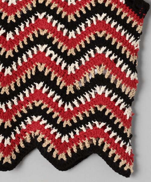 GANNI（ガニー）の「GANNI/ガニー Cotton Crochet Vest / K2160 / コットンクロシェットニットベスト（ベスト・レディース・ブラック・SMALL）」の5枚目の写真