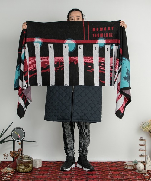 STOF(ストフ)の「Double Exposure Knit Stole(ストール/ショール・メンズ・その他1/その他2/その他3・FREE)」の2枚目の写真