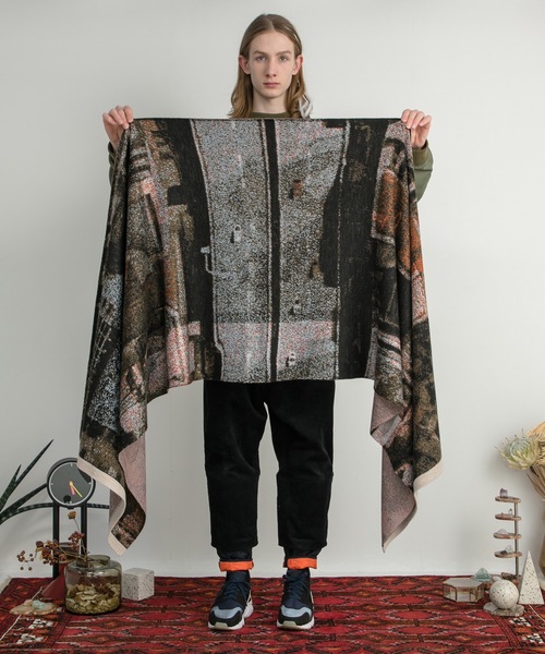 新品タグ付き】STOFストフ ストール（Flagments JQstole) STOF (ストフ