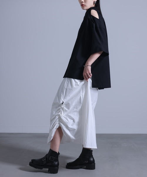 kOhAKU（コハク）の「『クロスベルトデザイン厚底サンダル』（サンダル・レディース・ブラック・L/M/LL）」の20枚目の写真