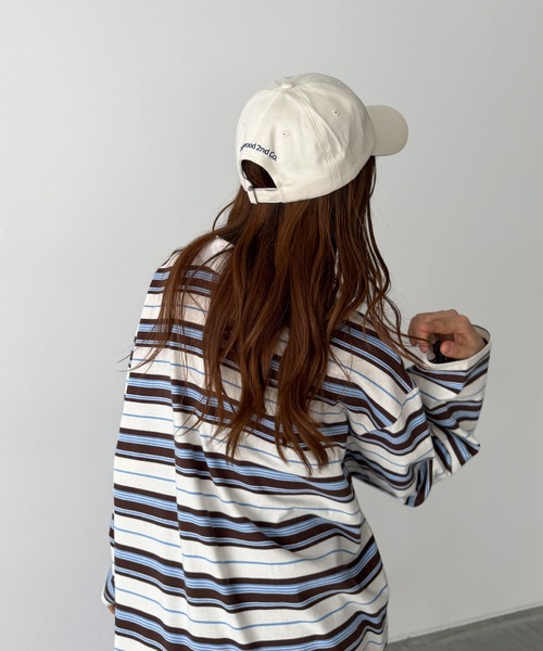 CANAL JEAN（キャナルジーン）の「Lakey Park　Samuel BurossロゴCAP（キャップ・レディース・クリーム・ONE SIZE）」の6枚目の写真