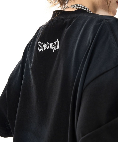 mushwear（マッシュウェア）の「Wash Distressed Embroidery Loose T-shirt（Tシャツ/カットソー・メンズ・ホワイト/ブラック・MEDIUM/X-LARGE/LARGE/XX-LARGE）」の3枚目の写真