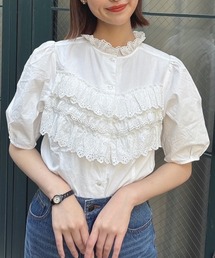 F i.n.t | ビスチェ風コットンレース使いブラウス(シャツ/ブラウス)