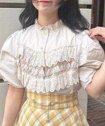 F i.n.t | ビスチェ風コットンレース使いブラウス(シャツ/ブラウス)