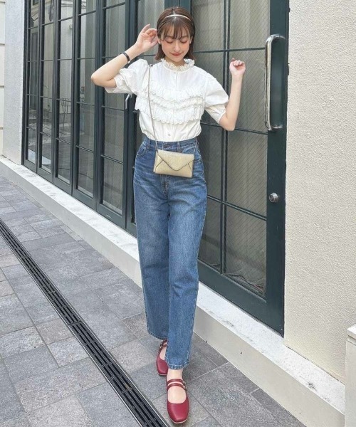 F i.n.t（フィント）の「ビスチェ風コットンレース使いブラウス/fint（シャツ/ブラウス・レディース・オフホワイト/ライトベージュ・FREE）」の12枚目の写真