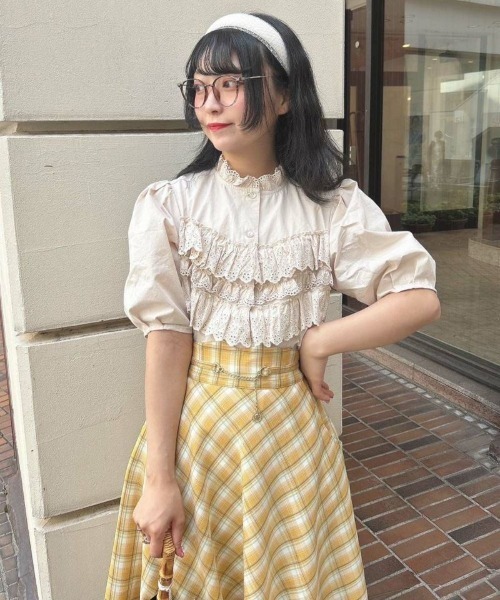 F i.n.t（フィント）の「ビスチェ風コットンレース使いブラウス/fint（シャツ/ブラウス・レディース・オフホワイト/ライトベージュ・FREE）」の3枚目の写真