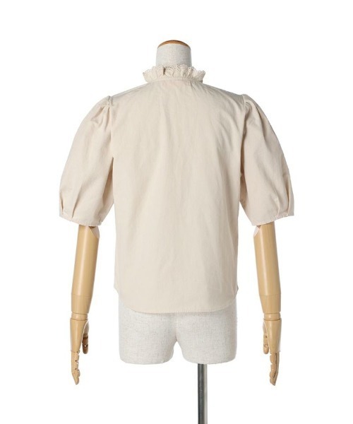 F i.n.t（フィント）の「ビスチェ風コットンレース使いブラウス/fint（シャツ/ブラウス・レディース・オフホワイト/ライトベージュ・FREE）」の22枚目の写真