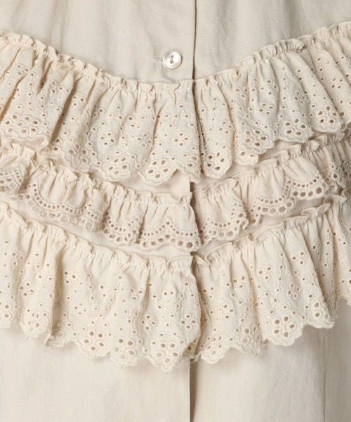 F i.n.t（フィント）の「ビスチェ風コットンレース使いブラウス/fint（シャツ/ブラウス・レディース・オフホワイト/ライトベージュ・FREE）」の19枚目の写真