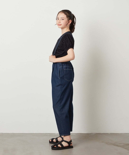 a.v.v（アーヴェヴェ）の「[140-150]サスペンダー付きテーパードパンツ（その他パンツ・キッズ・ブルー/ベージュ/ブラック・140/150）」の22枚目の写真