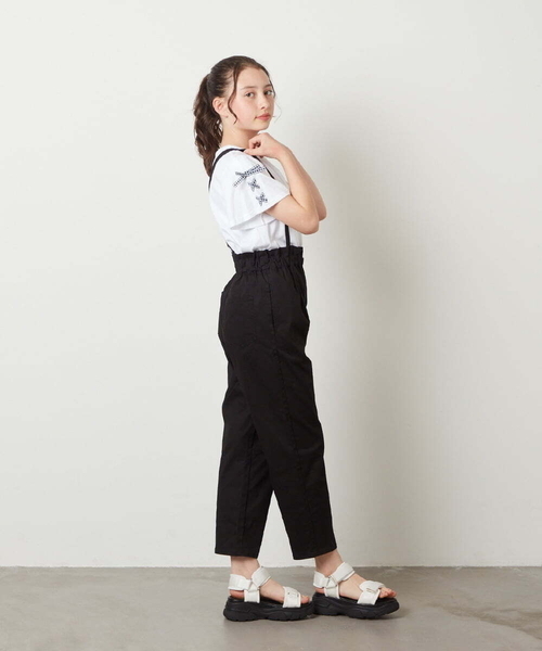 a.v.v（アーヴェヴェ）の「[140-150]サスペンダー付きテーパードパンツ（その他パンツ・キッズ・ブルー/ベージュ/ブラック・140/150）」の13枚目の写真