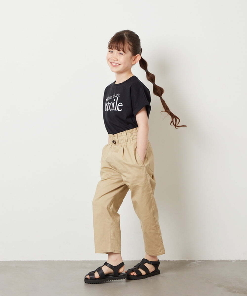 a.v.v（アーヴェヴェ）の「[140-150]サスペンダー付きテーパードパンツ（その他パンツ・キッズ・ブルー/ベージュ/ブラック・140/150）」の5枚目の写真