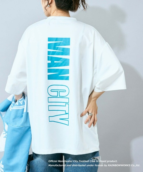 CIAOPANIC TYPY（チャオパニックティピー）の「【WEB限定】【マンチェスター・シティー別注】水陸両用Tee（ラッシュガード・メンズ・ブルー/ネイビー/ホワイト・LARGE/MEDIUM）」の2枚目の写真