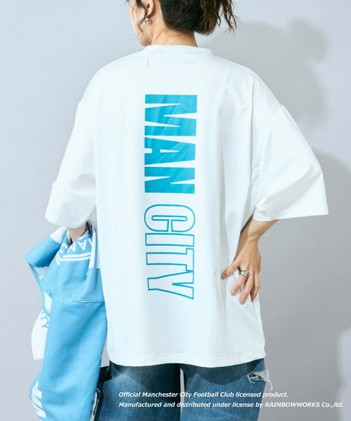 CIAOPANIC TYPY（チャオパニックティピー）の「【WEB限定】【マンチェスター・シティー別注】水陸両用Tee（ラッシュガード・メンズ・ブルー/ネイビー/ホワイト・LARGE/MEDIUM）」の8枚目の写真