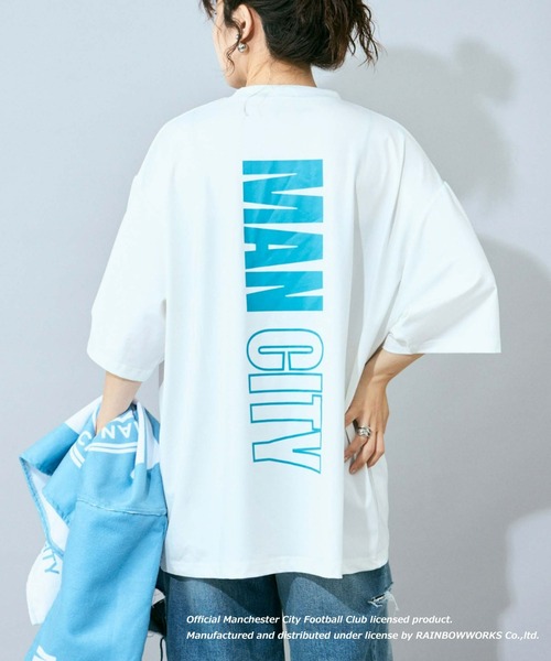 CIAOPANIC TYPY（チャオパニックティピー）の「【WEB限定】【マンチェスター・シティー別注】水陸両用Tee（ラッシュガード・メンズ・ブルー/ネイビー/ホワイト・LARGE/MEDIUM）」の9枚目の写真