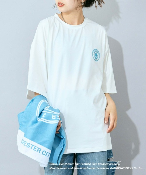 CIAOPANIC TYPY（チャオパニックティピー）の「【WEB限定】【マンチェスター・シティー別注】水陸両用Tee（ラッシュガード・メンズ・ブルー/ネイビー/ホワイト・LARGE/MEDIUM）」の7枚目の写真