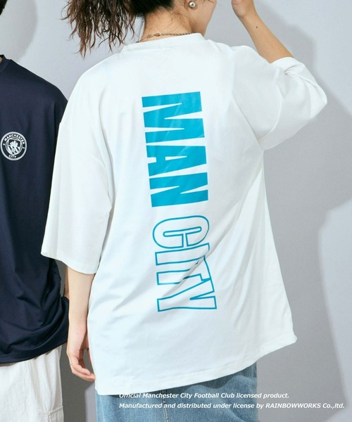 CIAOPANIC TYPY（チャオパニックティピー）の「【WEB限定】【マンチェスター・シティー別注】水陸両用Tee（ラッシュガード・メンズ・ブルー/ネイビー/ホワイト・LARGE/MEDIUM）」の5枚目の写真