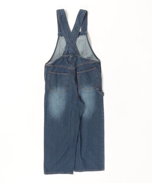atONE(アットワン)の「atONE クロスサスペンダーサロペットパンツ(デニムパンツ・レディース・ネイビー/ブルー・M/L/LL/3L/4L)」の3枚目の写真
