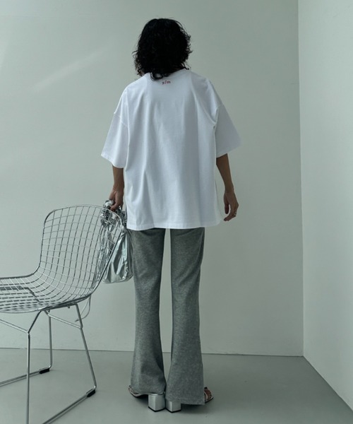 y/m（イム）の「YOU AND ME Tシャツ（Tシャツ/カットソー・レディース・ブラック/レッド/オフホワイト・FREE）」の21枚目の写真