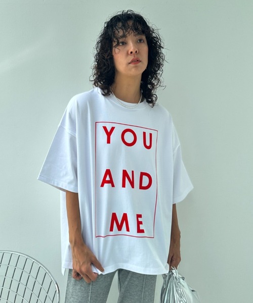 y/m（イム）の「YOU AND ME Tシャツ（Tシャツ/カットソー・レディース・ブラック/レッド/オフホワイト・FREE）」の16枚目の写真