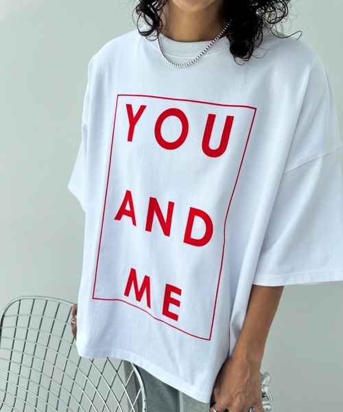 y/m（イム）の「YOU AND ME Tシャツ（Tシャツ/カットソー・レディース・ブラック/レッド/オフホワイト・FREE）」の13枚目の写真