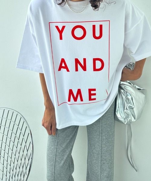 y/m（イム）の「YOU AND ME Tシャツ（Tシャツ/カットソー・レディース・ブラック/レッド/オフホワイト・FREE）」の14枚目の写真
