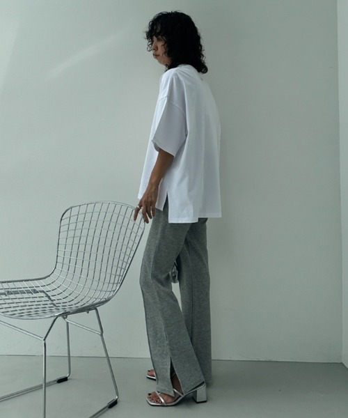 y/m（イム）の「YOU AND ME Tシャツ（Tシャツ/カットソー・レディース・ブラック/レッド/オフホワイト・FREE）」の20枚目の写真