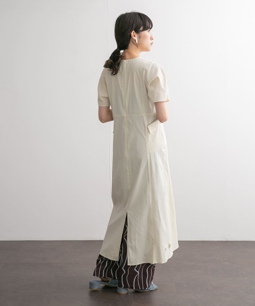 KBF(ケイビーエフ)の「サイドポケットコクーンワンピース(ワンピース・レディース・ネイビー/イエロー/アイボリー・38/36)」の18枚目の写真